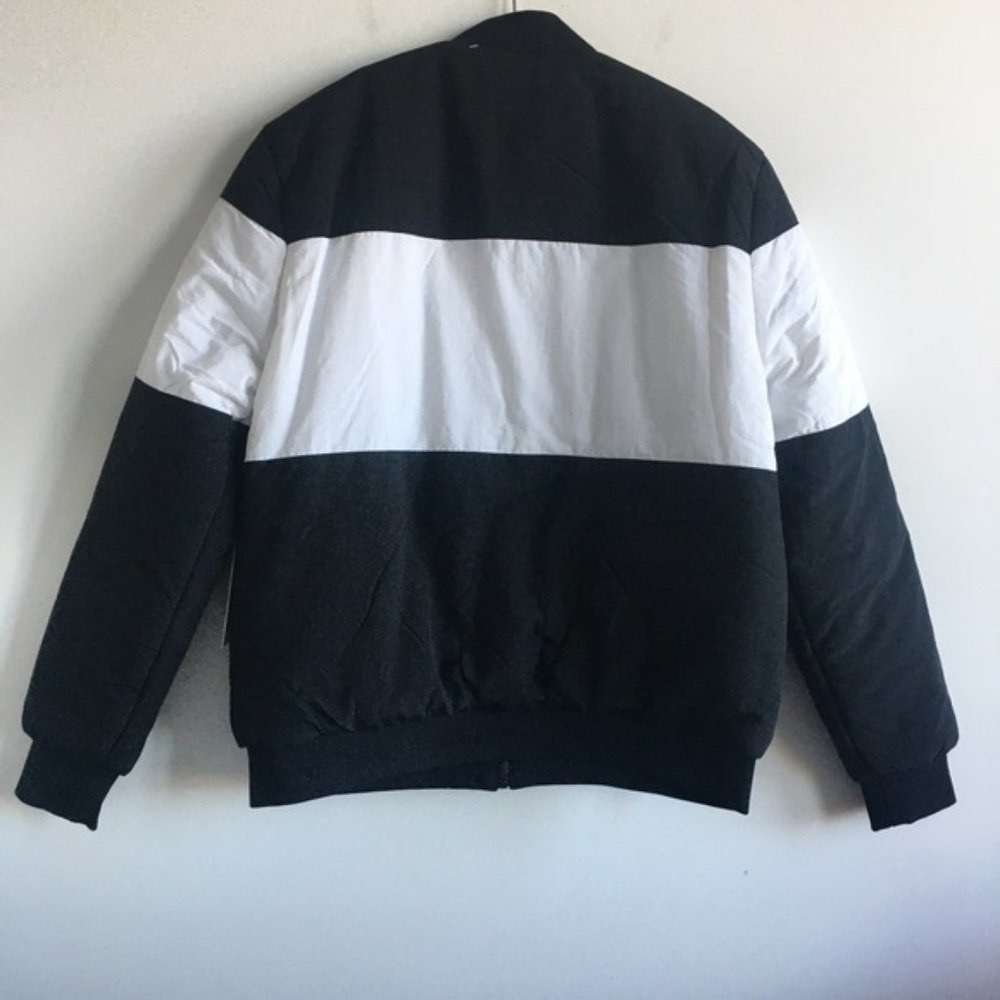 Fila Duccio Bomber Zip Up Black Jacket With Logo Small - Picture 3 of 11